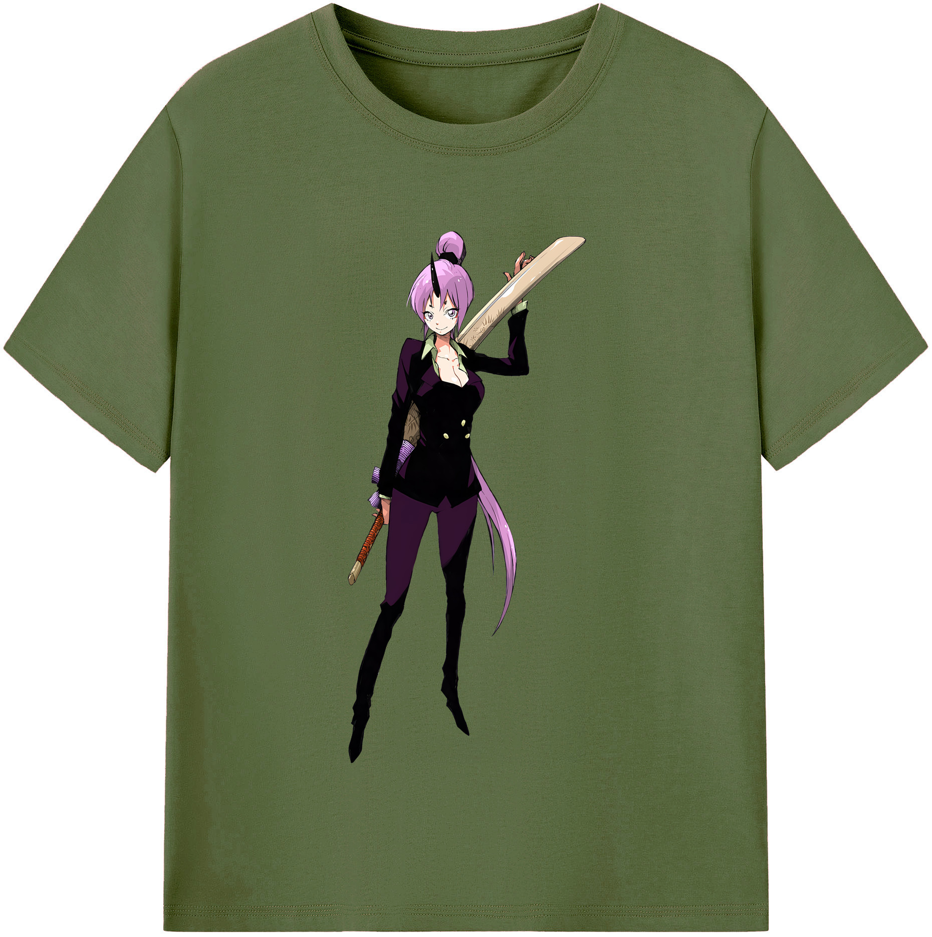 （画像用） 転スラ Regarding Reincarnated to Slime 綿100％半袖Tシャツ（フロントプリント）